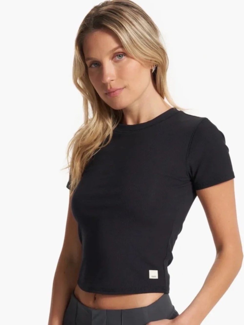 Vuori Pose Fitted Short Sleeve Ribbed Tee